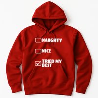 Tried My Best, Funny Check List Design Hoodie