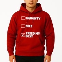 Tried My Best, Funny Check List Design Hoodie