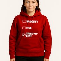 Tried My Best, Funny Check List Design Hoodie