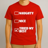 Tried My Best, Funny Check List Design T-Shirt