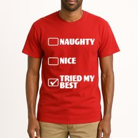 Tried My Best, Funny Check List Design Tall T-Shirt