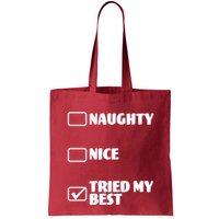 Tried My Best, Funny Check List Design Bag