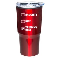 Tried My Best, Funny Check List Design Tumbler