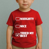 Tried My Best, Funny Check List Design Toddler T-Shirt