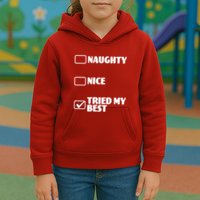 Tried My Best, Funny Check List Design Kids Hoodie