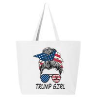 Trump Messy Bun American Flag  25L Jumbo Tote