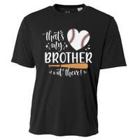 That's My Brother Out There Baseball Sister Mother's Day Cooling Performance Crew T-Shirt