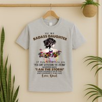 To My Badass Daughter If Fate Whispers To You You ... Dad T-Shirt