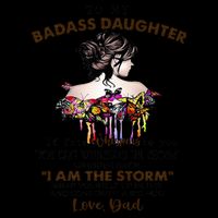 To My Badass Daughter If Fate Whispers To You You ... Dad 16oz Travel Tumbler