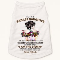 To My Badass Daughter If Fate Whispers To You You ... Dad Doggie Tank