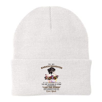 To My Badass Daughter If Fate Whispers To You You ... Dad Beanie