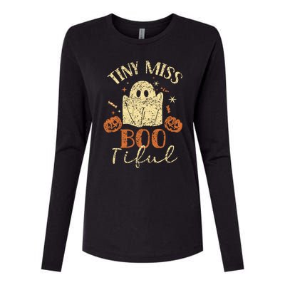 Tiny Miss Bootiful Spooky Costume Halloween Gift Womens Cotton Relaxed Long Sleeve T-Shirt