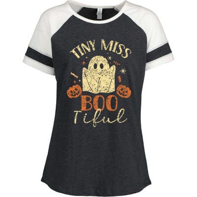 Tiny Miss Bootiful Spooky Costume Halloween Gift Enza Ladies Jersey Colorblock Tee