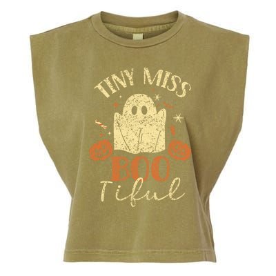 Tiny Miss Bootiful Spooky Costume Halloween Gift Garment-Dyed Women's Muscle Tee