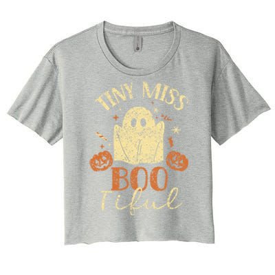 Tiny Miss Bootiful Spooky Costume Halloween Gift Women's Crop Top Tee