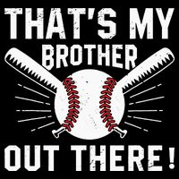 That's My Brother Out There Baseball Player 16 in Basic Backpack