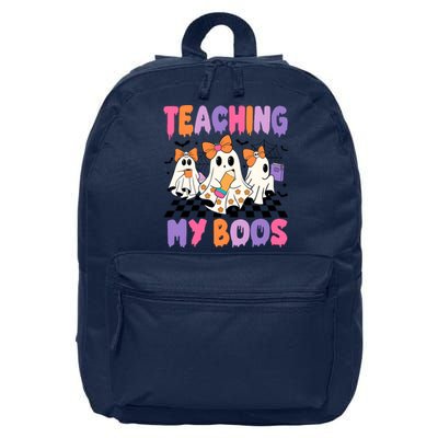 Teaching My Boos Coquette Ghost Teacher 16 in Basic Backpack