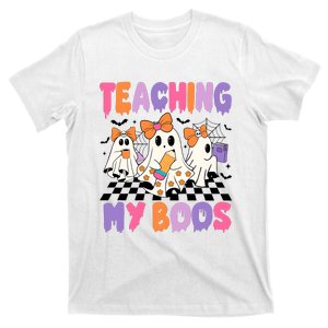 Teaching My Boos Coquette Ghost Teacher T-Shirt