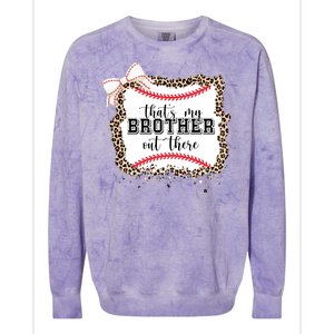 Thats My Brother Out There Cute Baseball Game Day Colorblast Crewneck Sweatshirt