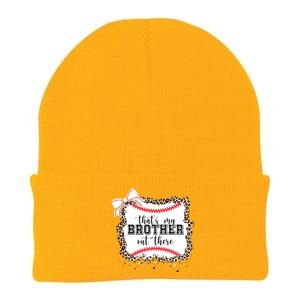 Thats My Brother Out There Cute Baseball Game Day Knit Cap Winter Beanie