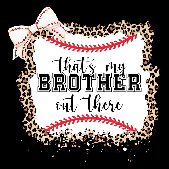 Thats My Brother Out There Cute Baseball Game Day Hoodie