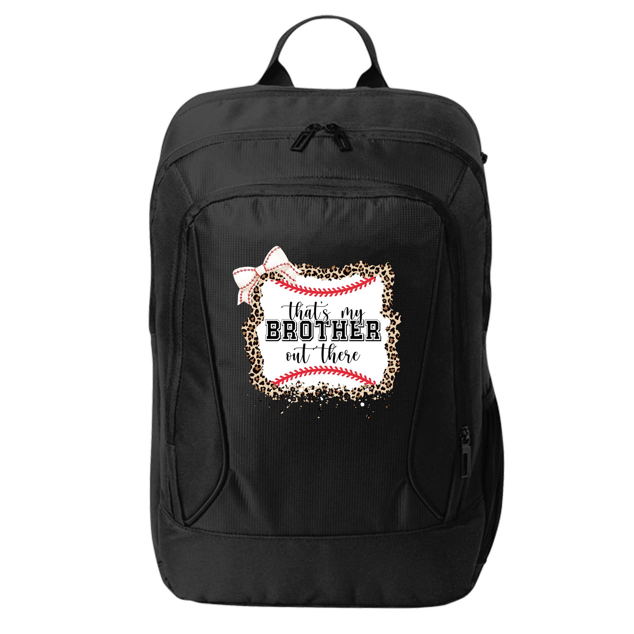 Thats My Brother Out There Cute Baseball Game Day City Backpack