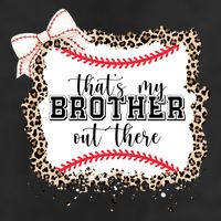 Thats My Brother Out There Cute Baseball Game Day Adult Drive Performance Visor