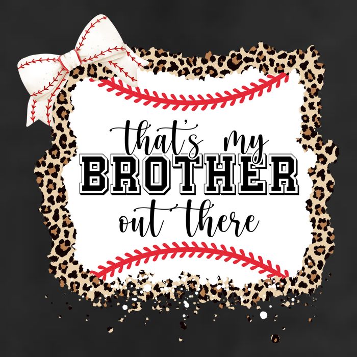 Thats My Brother Out There Cute Baseball Game Day Adult Drive Performance Visor