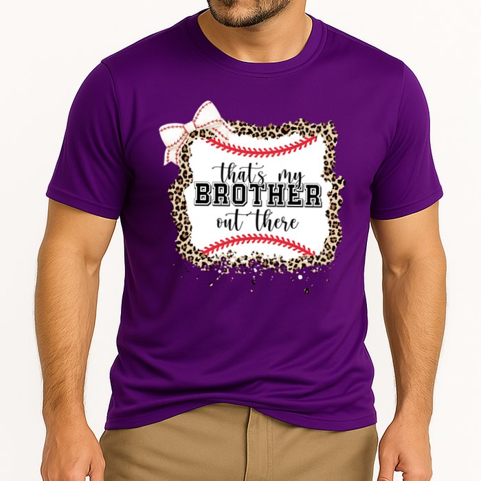 Thats My Brother Out There Cute Baseball Game Day Cooling Performance Crew T-Shirt