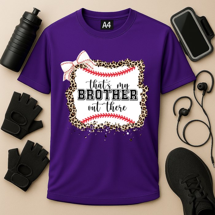 Thats My Brother Out There Cute Baseball Game Day Cooling Performance Crew T-Shirt