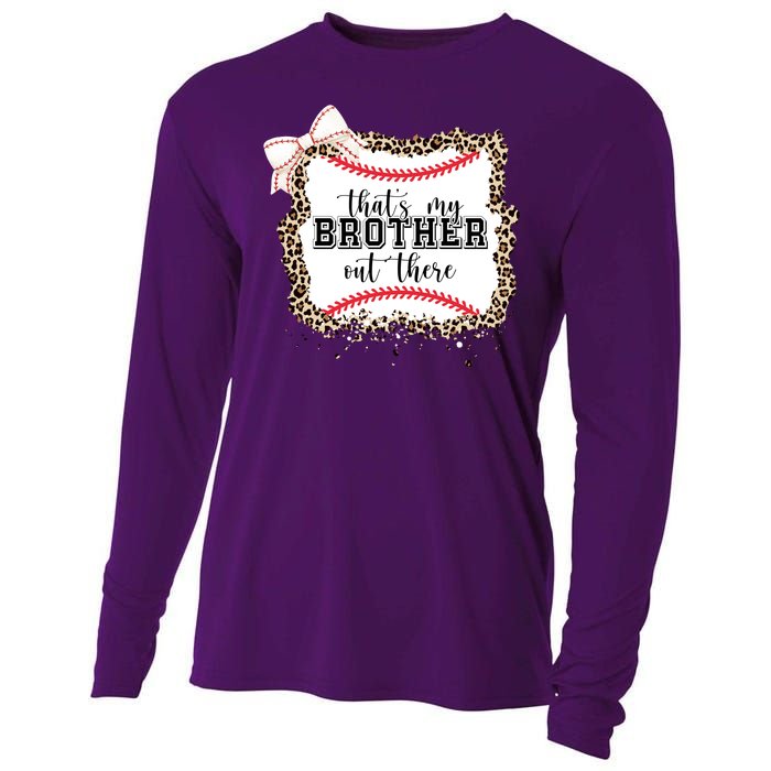 Thats My Brother Out There Cute Baseball Game Day Cooling Performance Long Sleeve Crew