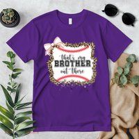 Thats My Brother Out There Cute Baseball Game Day Premium T-Shirt