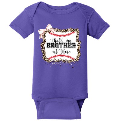 Thats My Brother Out There Cute Baseball Game Day Baby Bodysuit