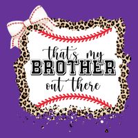 Thats My Brother Out There Cute Baseball Game Day Baby Bodysuit