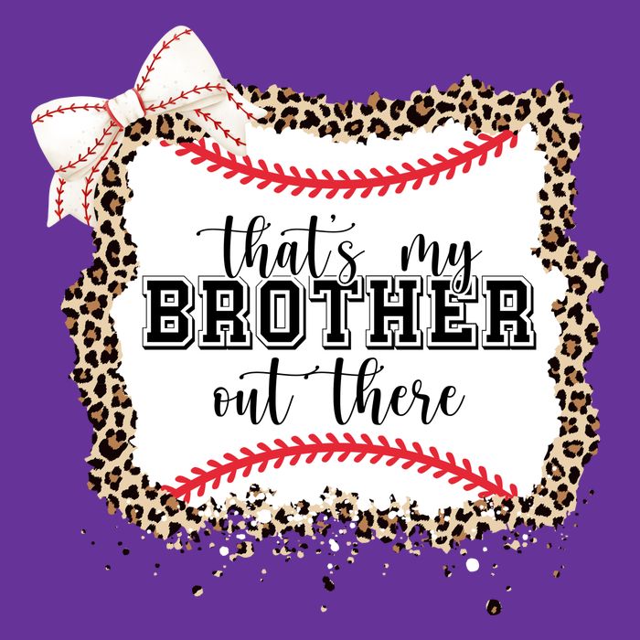 Thats My Brother Out There Cute Baseball Game Day Baby Bodysuit