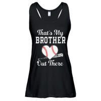 That's My Brother Out There Baseball For Sister Brother Ladies Essential Flowy Tank