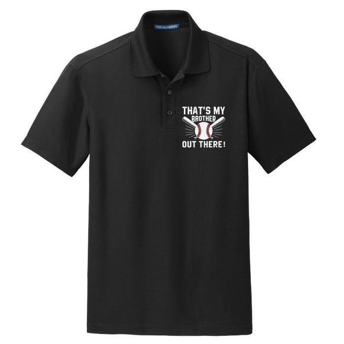 That's My Brother Out There Baseball Player Dry Zone Grid Polo