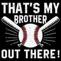 That's My Brother Out There Baseball Player 16 in Basic Backpack