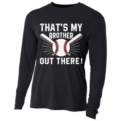 That's My Brother Out There Baseball Player Cooling Performance Long Sleeve Crew