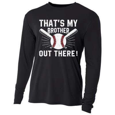 That's My Brother Out There Baseball Player Cooling Performance Long Sleeve Crew