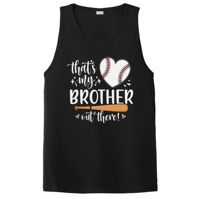 That's My Brother Out There Baseball Sister Mother's Day PosiCharge Competitor Tank