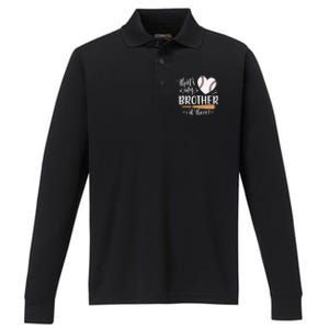 ThatS My Brother Out There Baseball For Sister Brother Performance Long Sleeve Polo