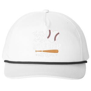 ThatS My Brother Out There Baseball For Sister Brother Snapback Five-Panel Rope Hat