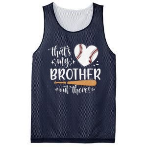 ThatS My Brother Out There Baseball For Sister Brother Mesh Reversible Basketball Jersey Tank