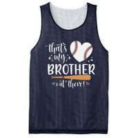 ThatS My Brother Out There Baseball For Sister Brother Mesh Reversible Basketball Jersey Tank