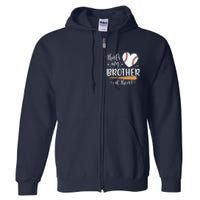 ThatS My Brother Out There Baseball For Sister Brother Full Zip Hoodie