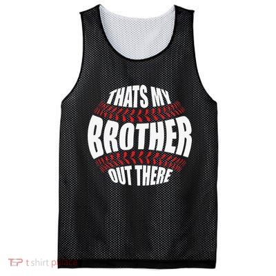 That's My Brother Out There Baseball Sister of Player Cute Mesh Reversible Basketball Jersey Tank