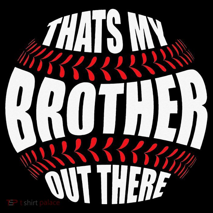 That's My Brother Out There Baseball Sister of Player Cute Youth Performance Sprint T-Shirt