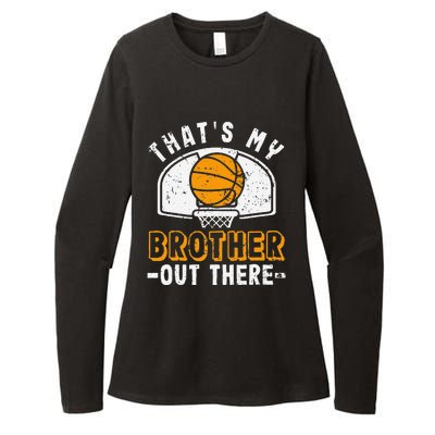 Thats My Brother Out There Basketball Player Fan Sibling Womens CVC Long Sleeve Shirt