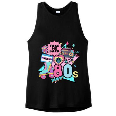 Take Me Back To The 80s Retro Ladies PosiCharge Tri-Blend Wicking Tank